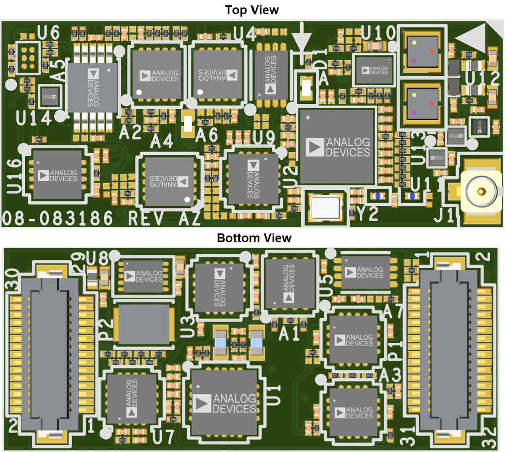 Mechanical Drawing - Analog Devices Inc. AD-IMP2501-SL 1.5 MHz Impedance Analyzer Solution