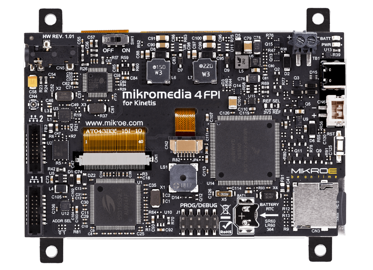 Mikroe Mikromedia 4 for Kinetis Resistive FPI with Frame