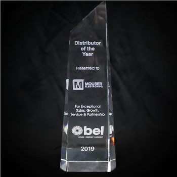 Mouser Electronics Named Global Distributor of the Year by Bel Fuse, Inc.
